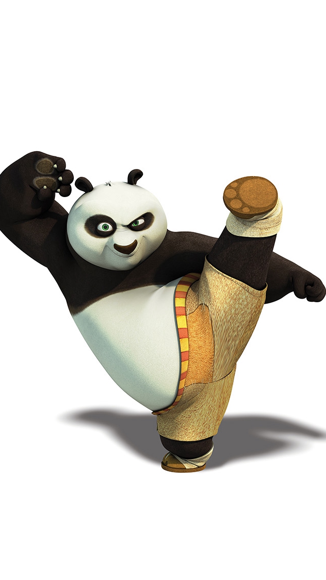 Kungfu Panda Dreamworks Animal Kick Cute Anime Iphone - Po De Kung Fu Panda - HD Wallpaper 