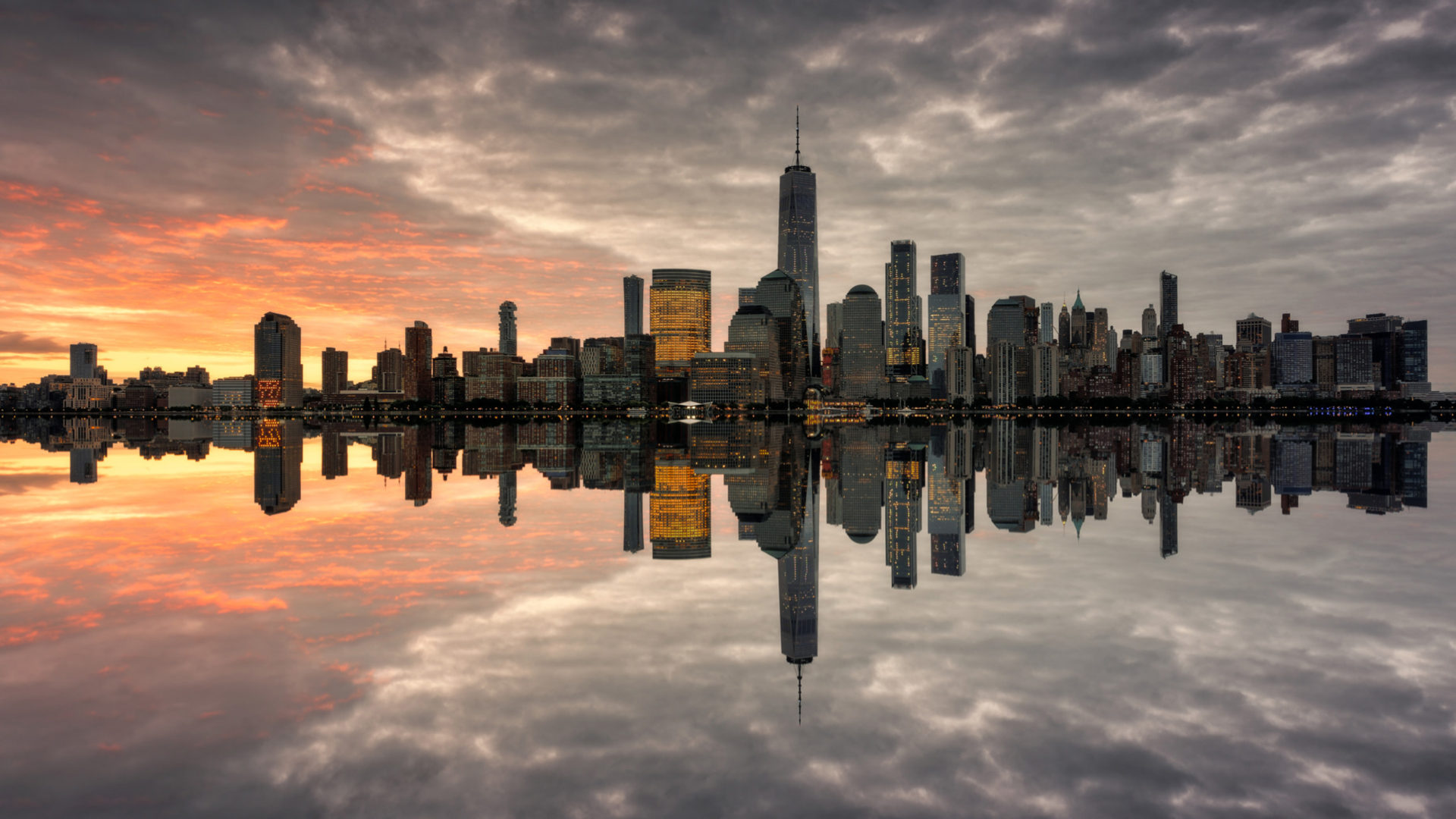 View Of New York From Nj City - HD Wallpaper 