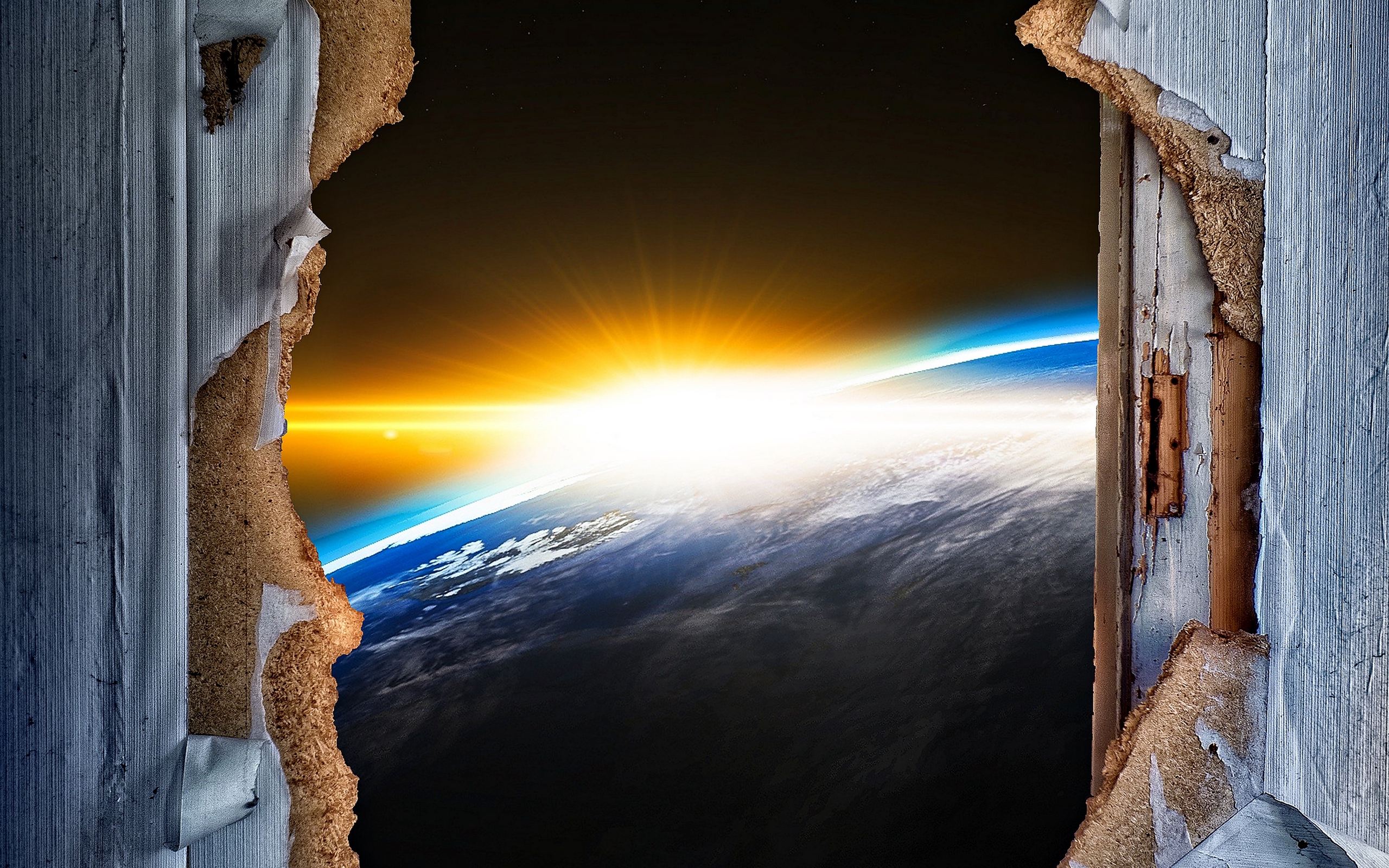 Wallpaper Door, Space, View, Flash, Shine - Into Another World Poster - HD Wallpaper 