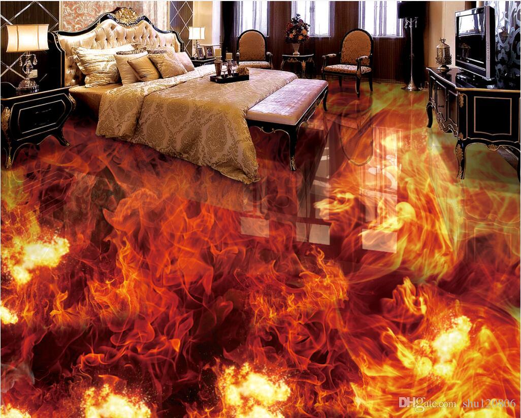 3d Room Fire Design - HD Wallpaper 