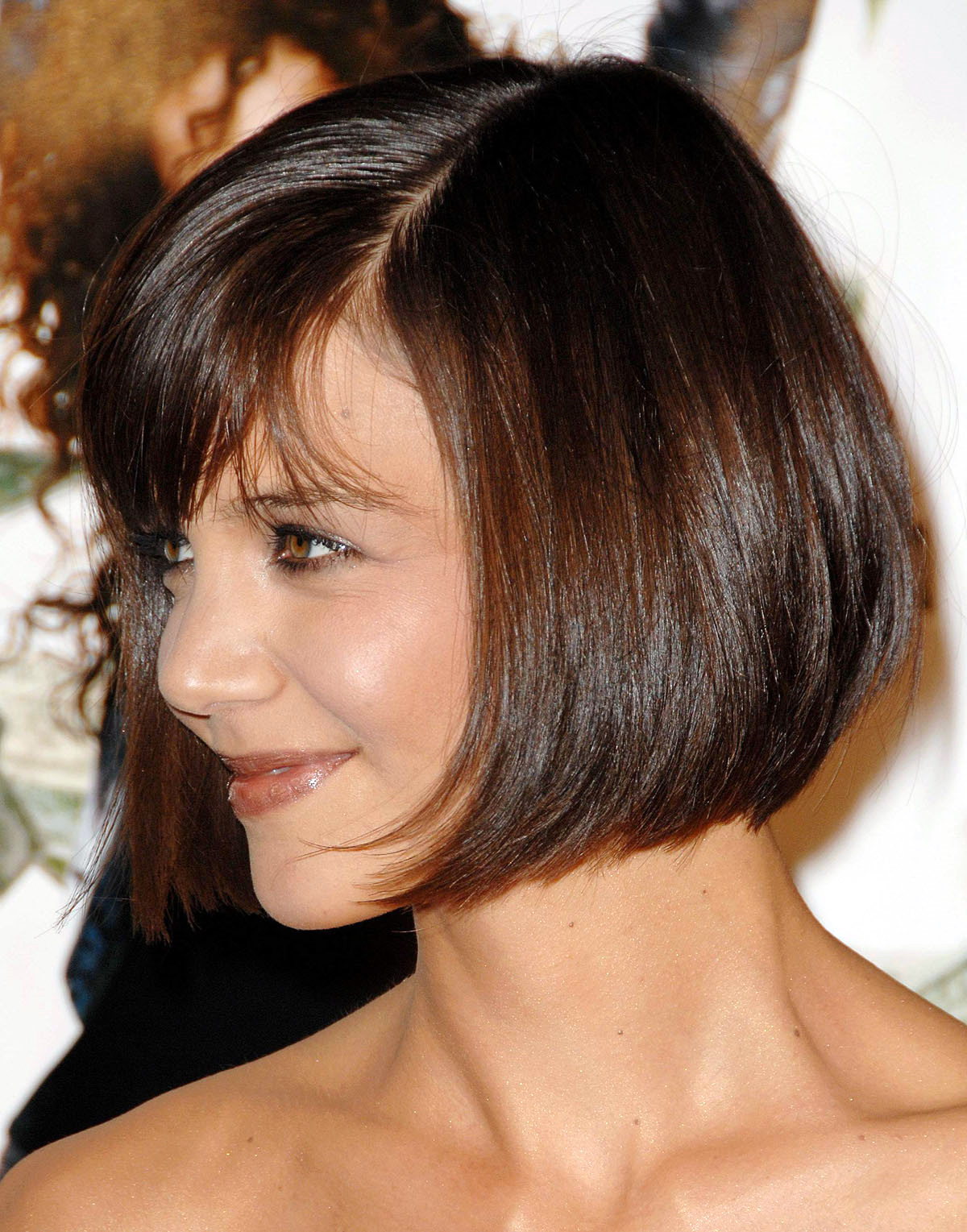 One Length Bob With Bangs - HD Wallpaper 