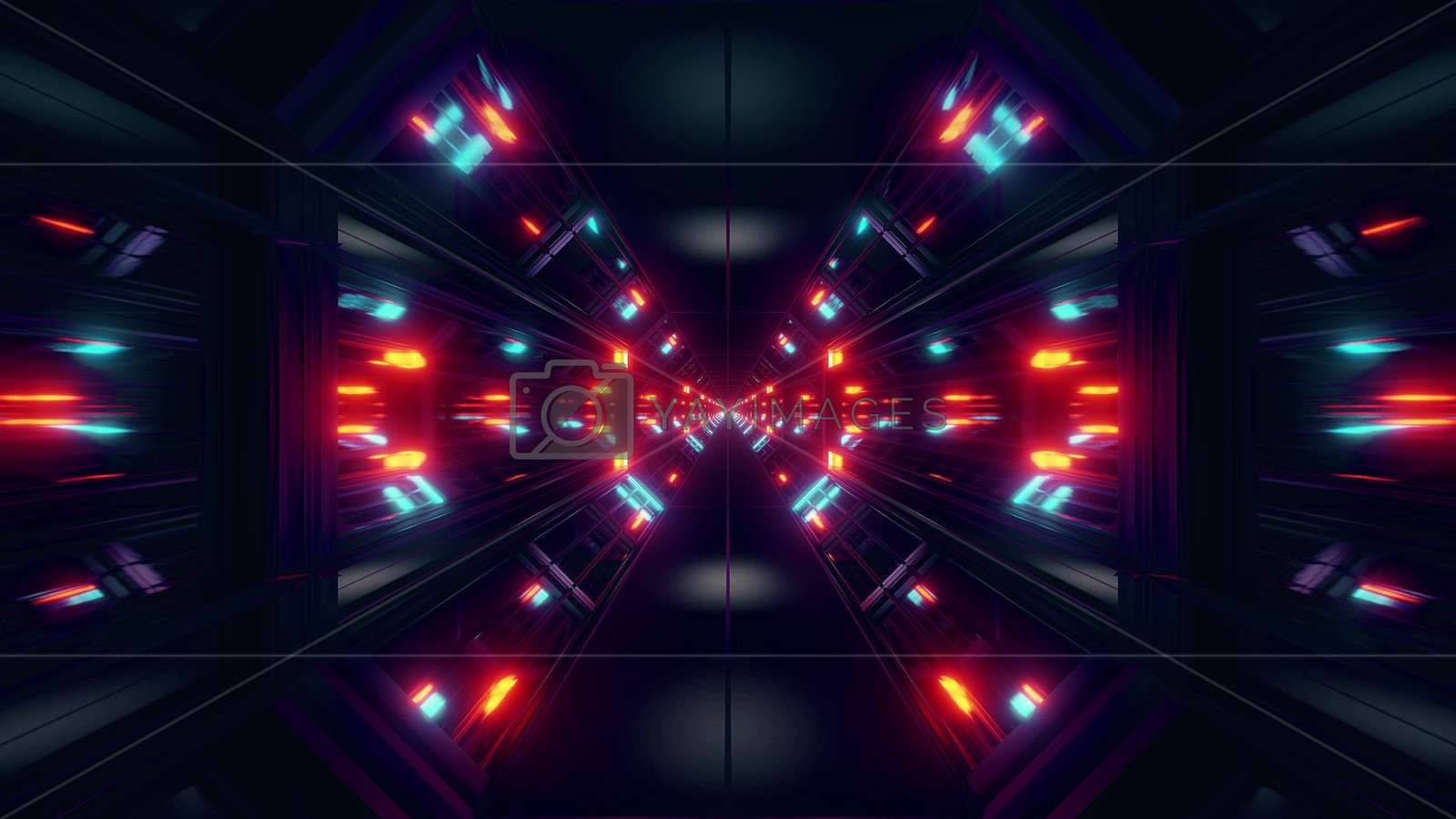 Black Scifi Space Tunnel Background Wallpaper With - Science Fiction - HD Wallpaper 