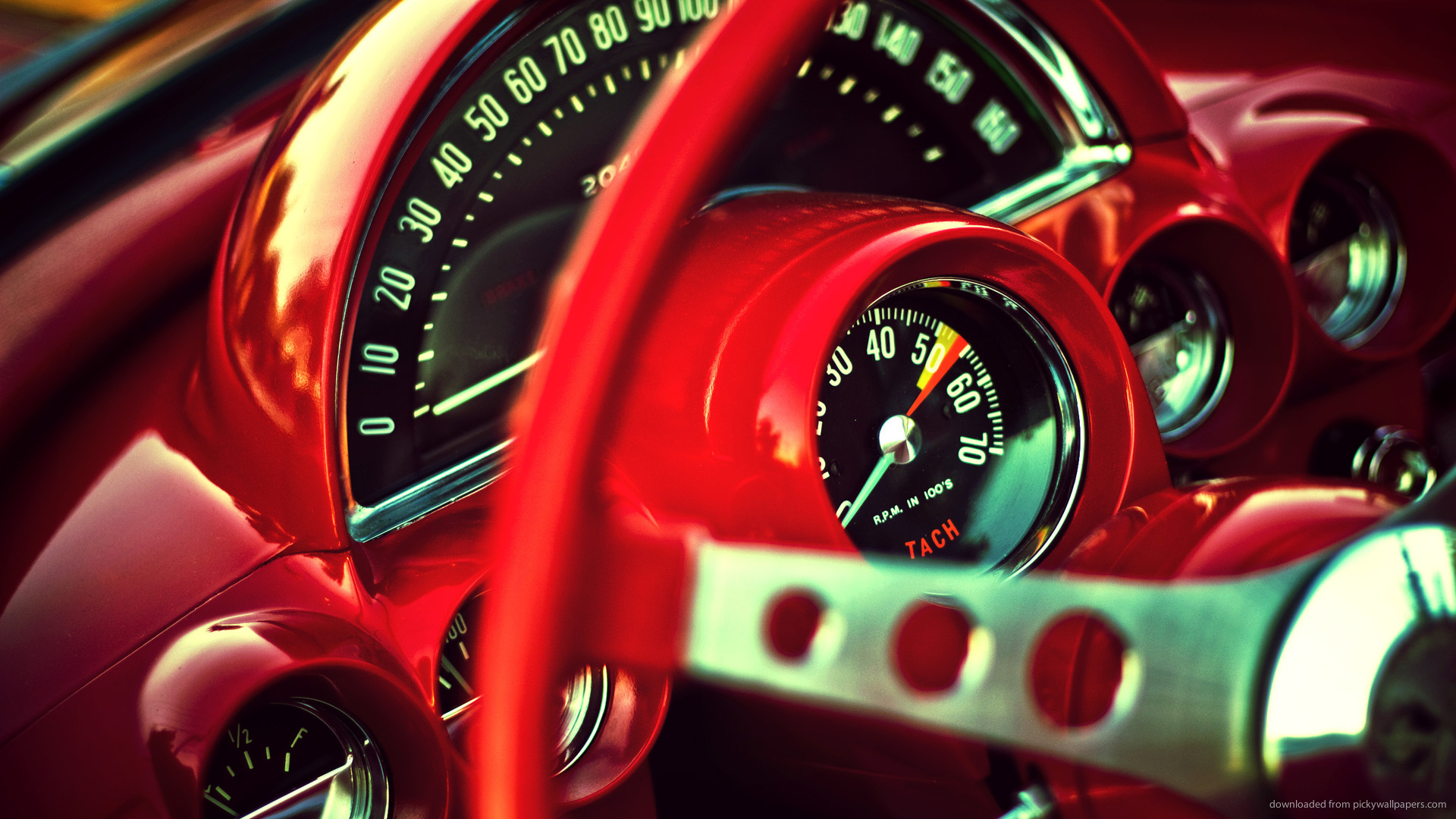 Classic Car Interior Wallpaper Hd - HD Wallpaper 