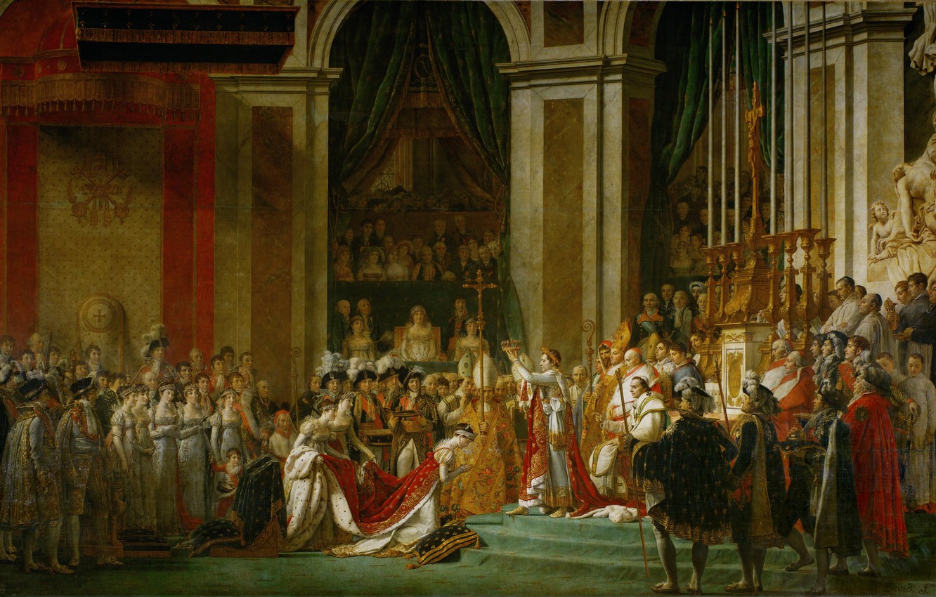 Photo Wallpaper Napoleon, Jacques-louis David, Art, - Coronation Of Napoleon - HD Wallpaper 