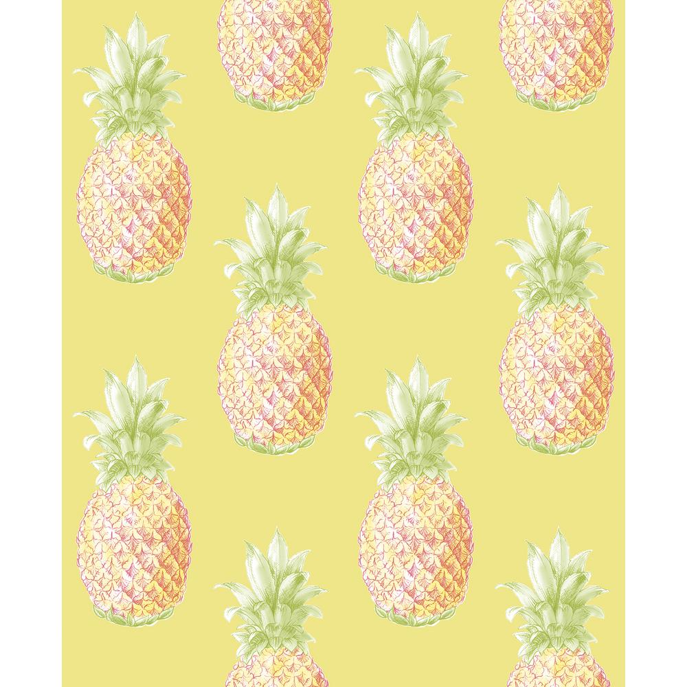 Yellow Pineapple - HD Wallpaper 