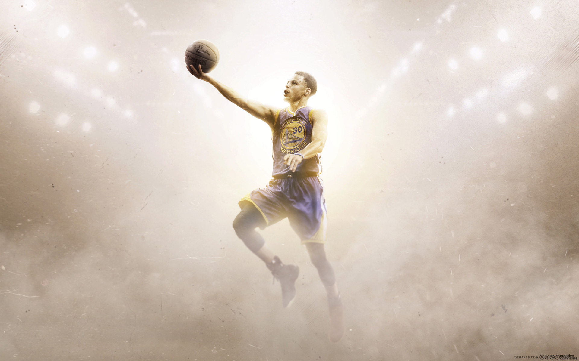 Stephen Curry Golden State Warriors Wallpaper Photo - Stephen Curry Wallpaper Layup - HD Wallpaper 