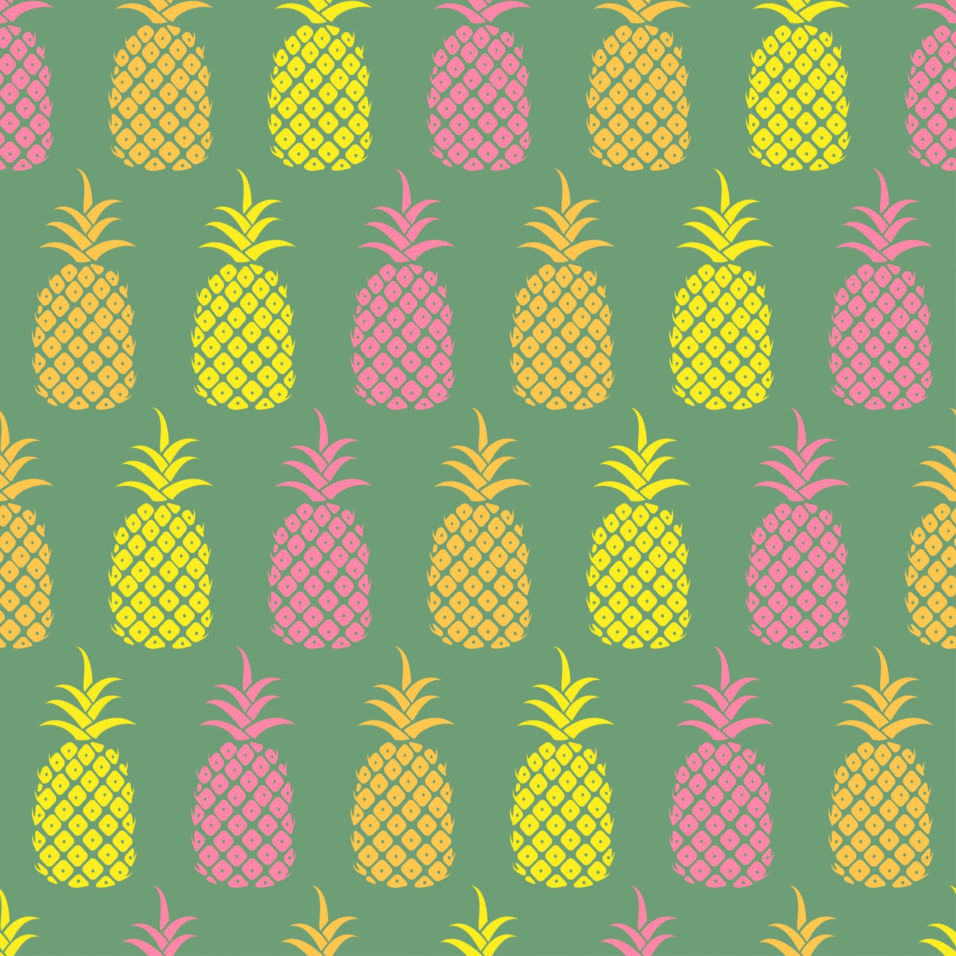 Pineapple Wallpaper For Mobile Hd 
 Src Pineapple Wallpaper - Pineapple Pattern Wallpaper Free - HD Wallpaper 