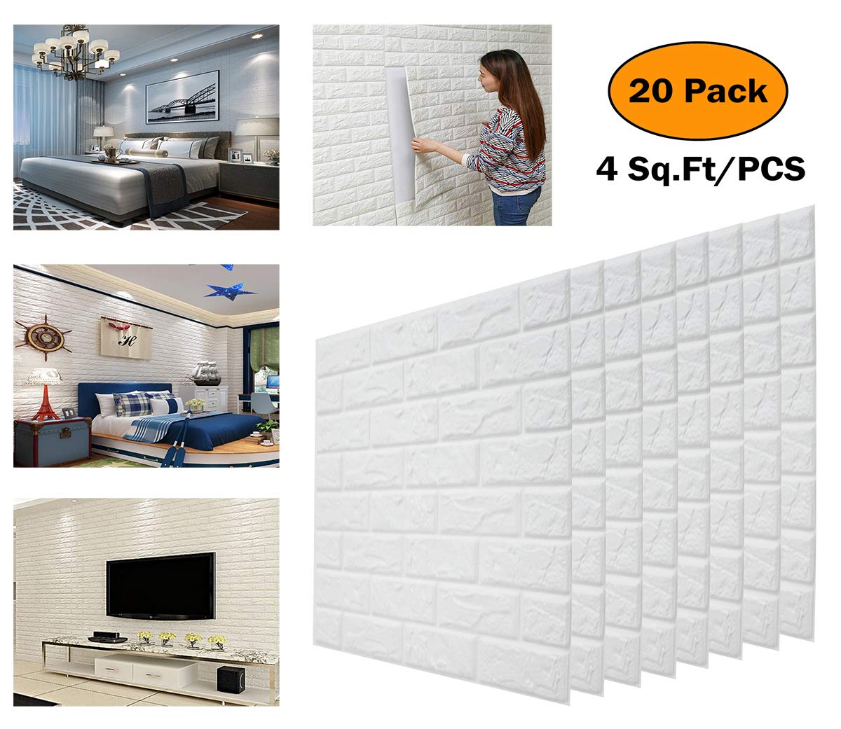 White Brick Textured - HD Wallpaper 