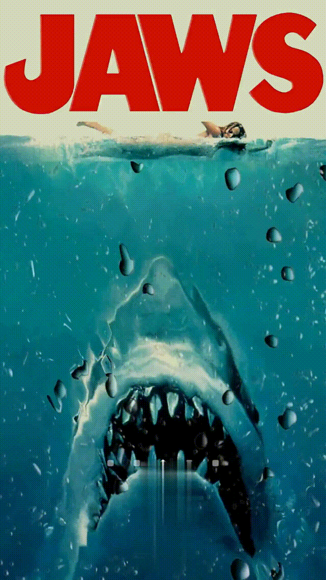 Jaws Gif Wallpaper - Jaws Poster - HD Wallpaper 