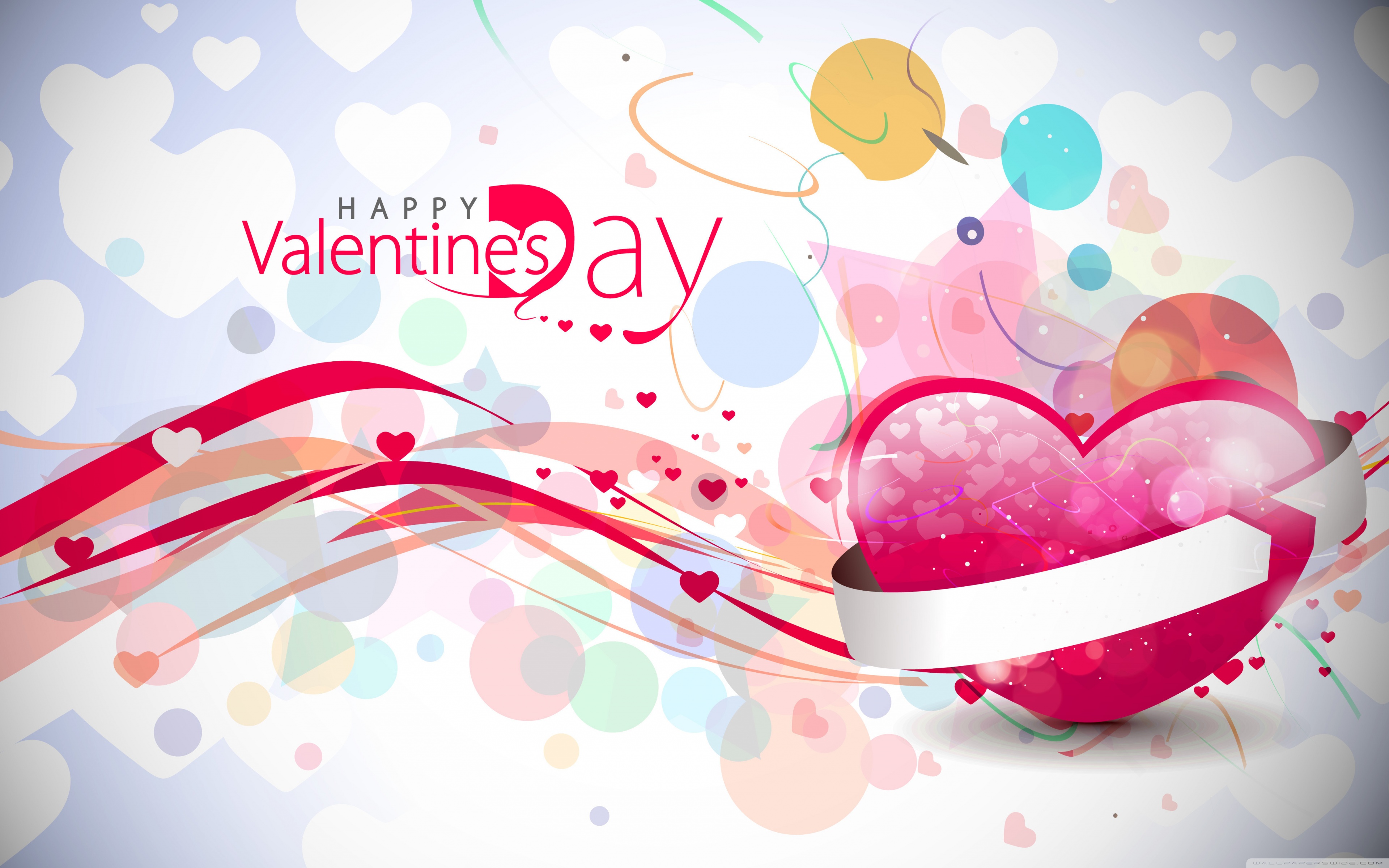 Download Wallpaper Friendly And Colourful Wallpaper - Feb 14 Valentine Day - HD Wallpaper 
