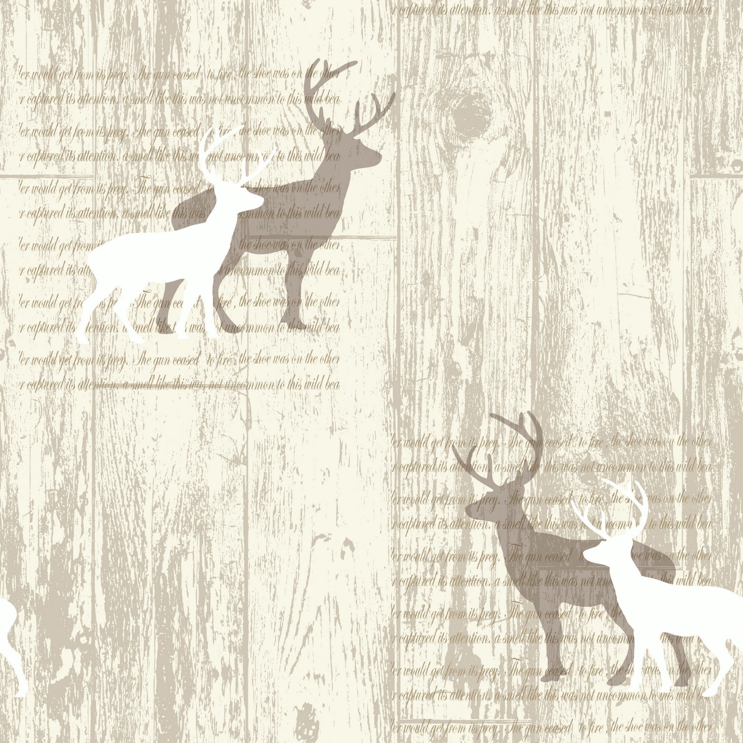 Arthouse Stag Wallpaper - Stag Cream - HD Wallpaper 