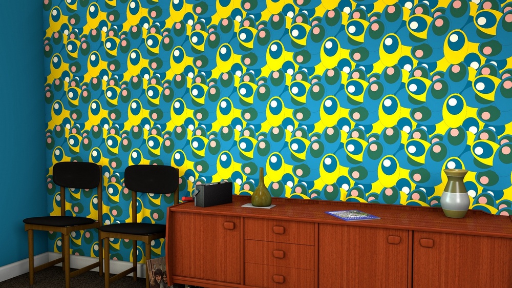 M#century Inspired Pattern - Wall - HD Wallpaper 