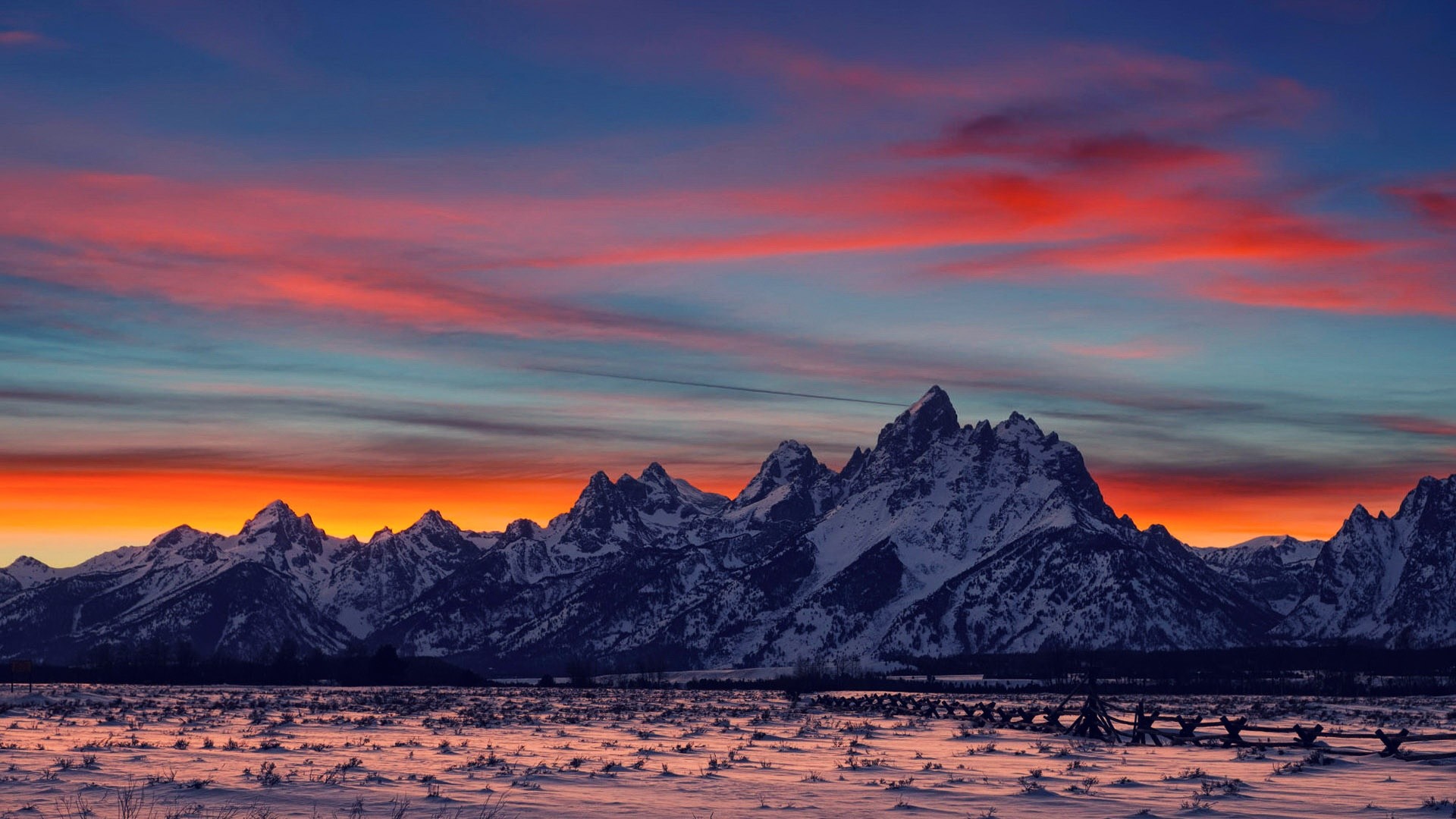 Wallpapers Â Landscape Â Cool Mountain Range Wallpaper - Grand Teton National Park, Snake River Overlook - HD Wallpaper 