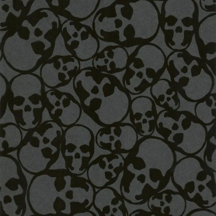 Permalink To Silver Wallpaper Homebase Graham And Brown Skull