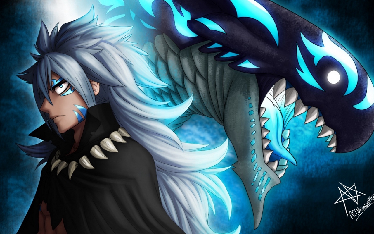Wallpaper Fairy Tail, Monster, Anime - Acnologia Human And Dragon Form -  1280x800 Wallpaper 