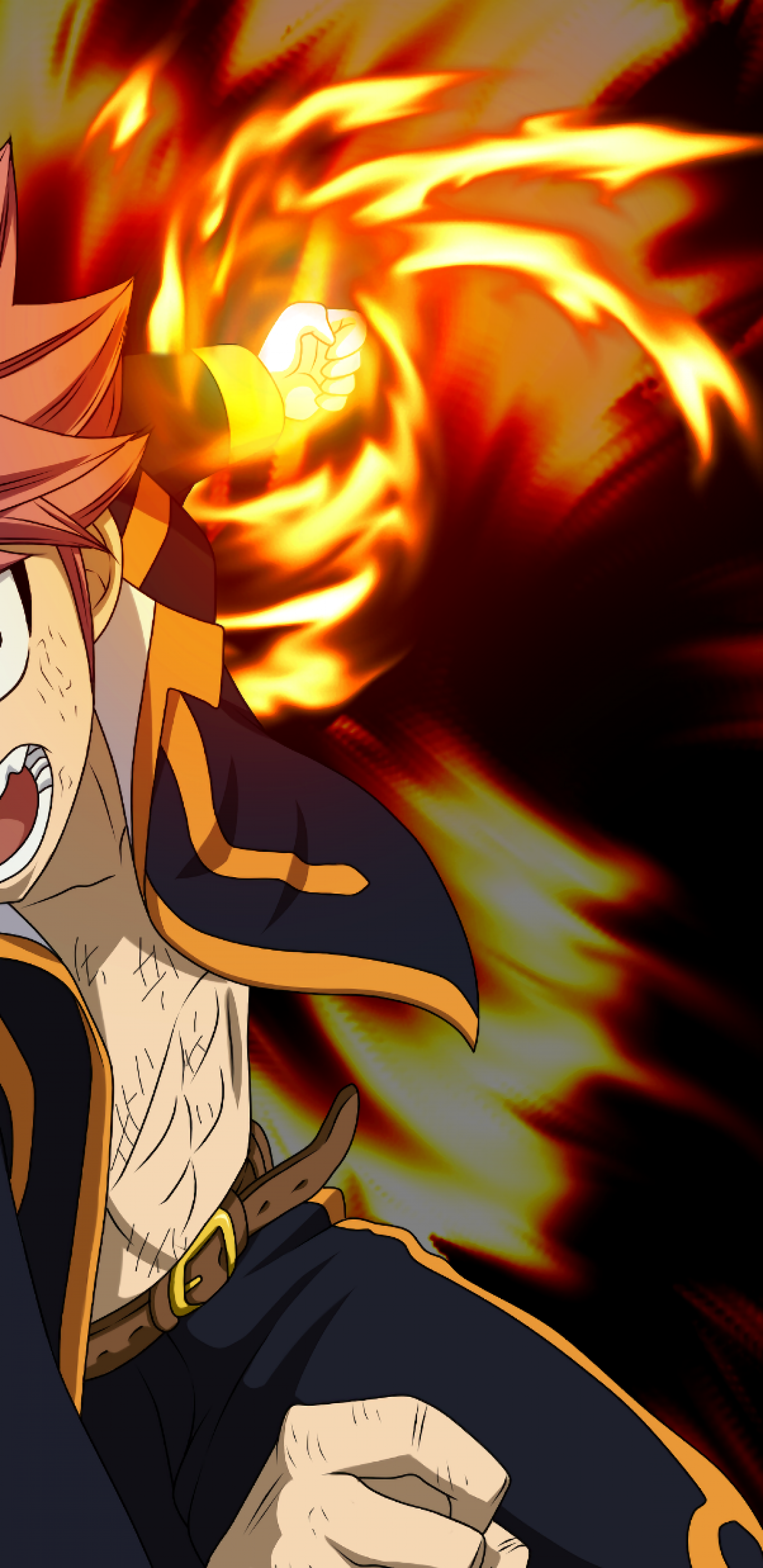 Fairy Tail Natsu Dragneel Attack Flames Natsu Dragneel Wallpaper Android 1440x2960 Wallpaper Teahub Io