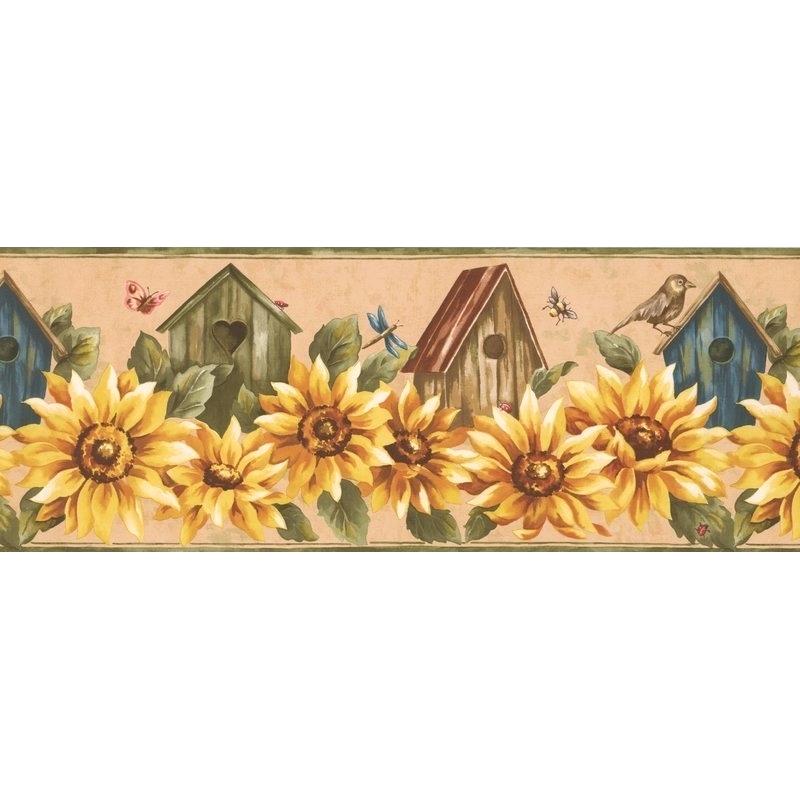 Wallpaper Border Homebase Wallpaper Border Self Adhesive - Sunflower Yellow - HD Wallpaper 