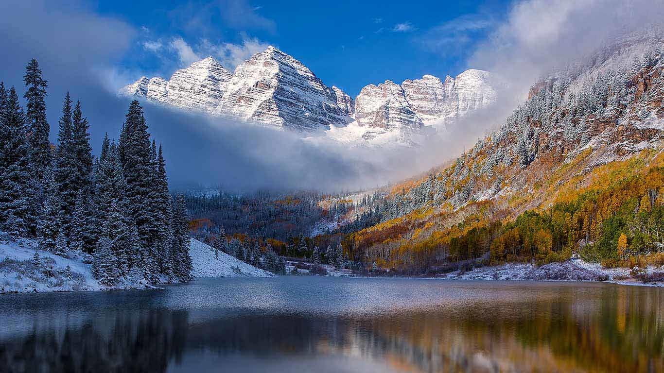 Maroon Bells - HD Wallpaper 