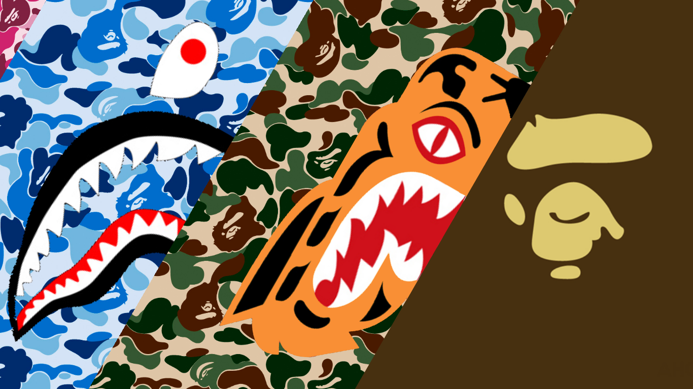 Bape Wallpaper For Computer 1366x768 Wallpaper Teahub Io