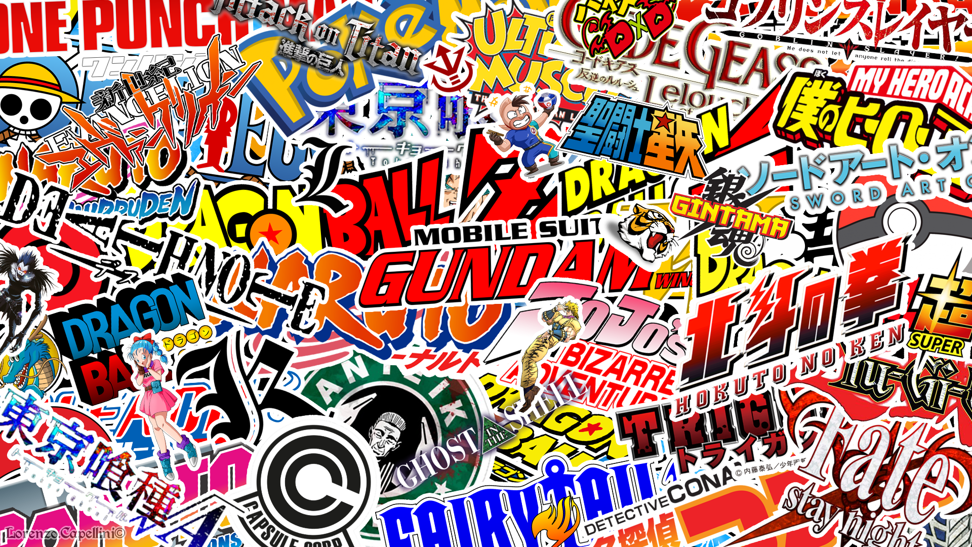 Anime Sticker Bomb - HD Wallpaper 