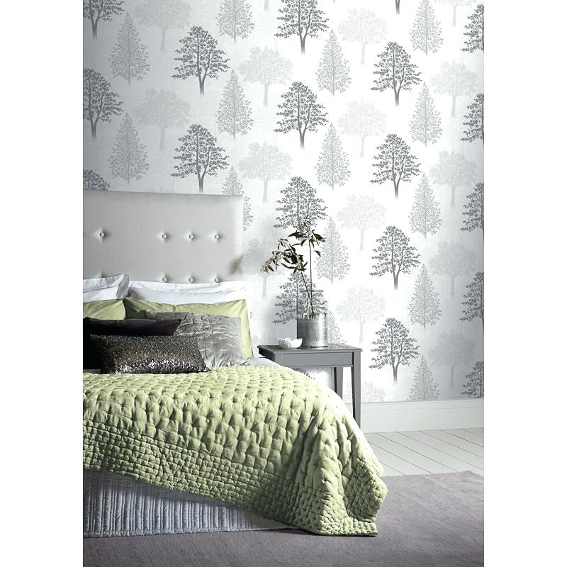 Bedroom Grey And White - HD Wallpaper 