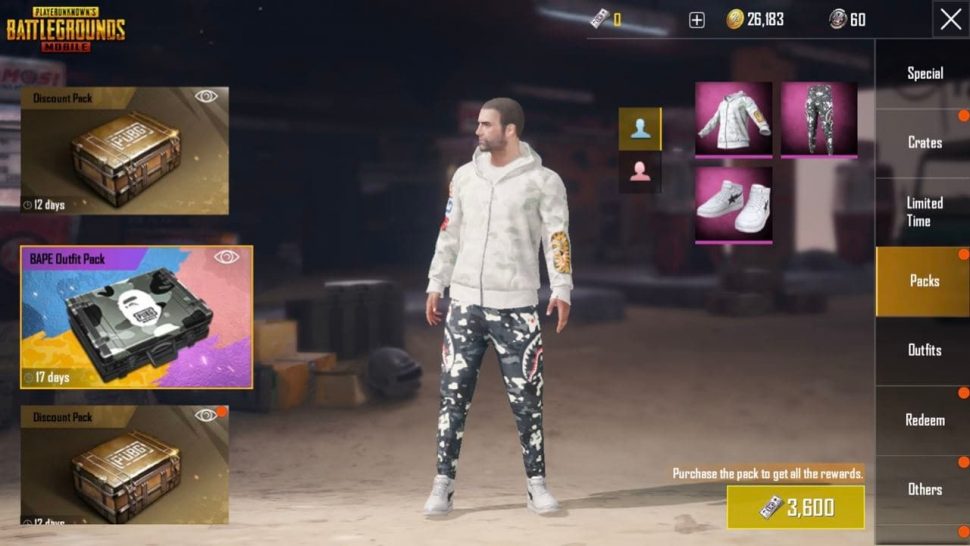 Pubg Mobile X Bape Tags Fortnite Quests Zapatron Favpic - Bape Outfit Pubg Mobile - HD Wallpaper 