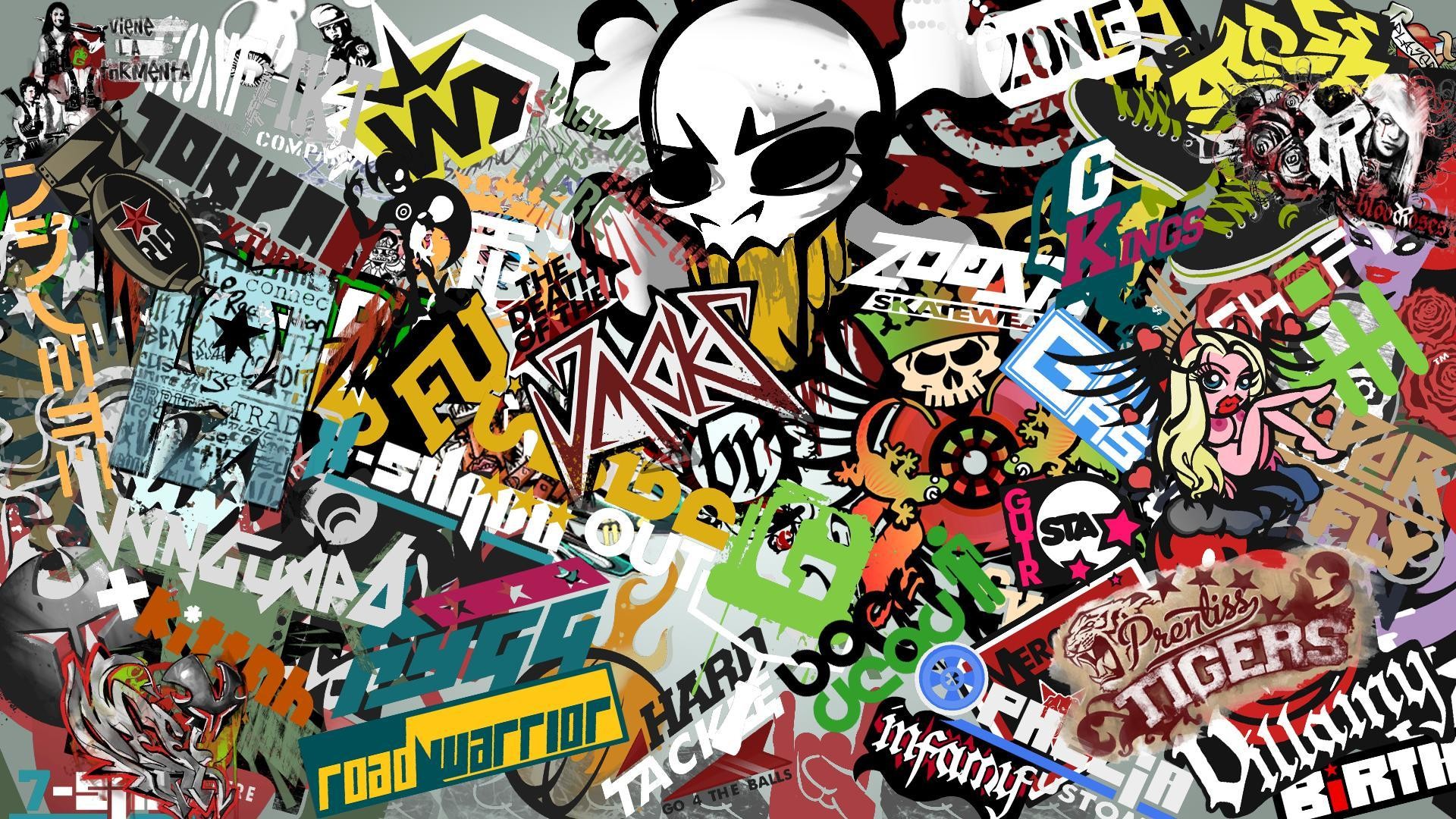 Great Sticker Bomb Wallpaper Hd Wallpapers Of Nature - 1080p Sticker Bomb - HD Wallpaper 