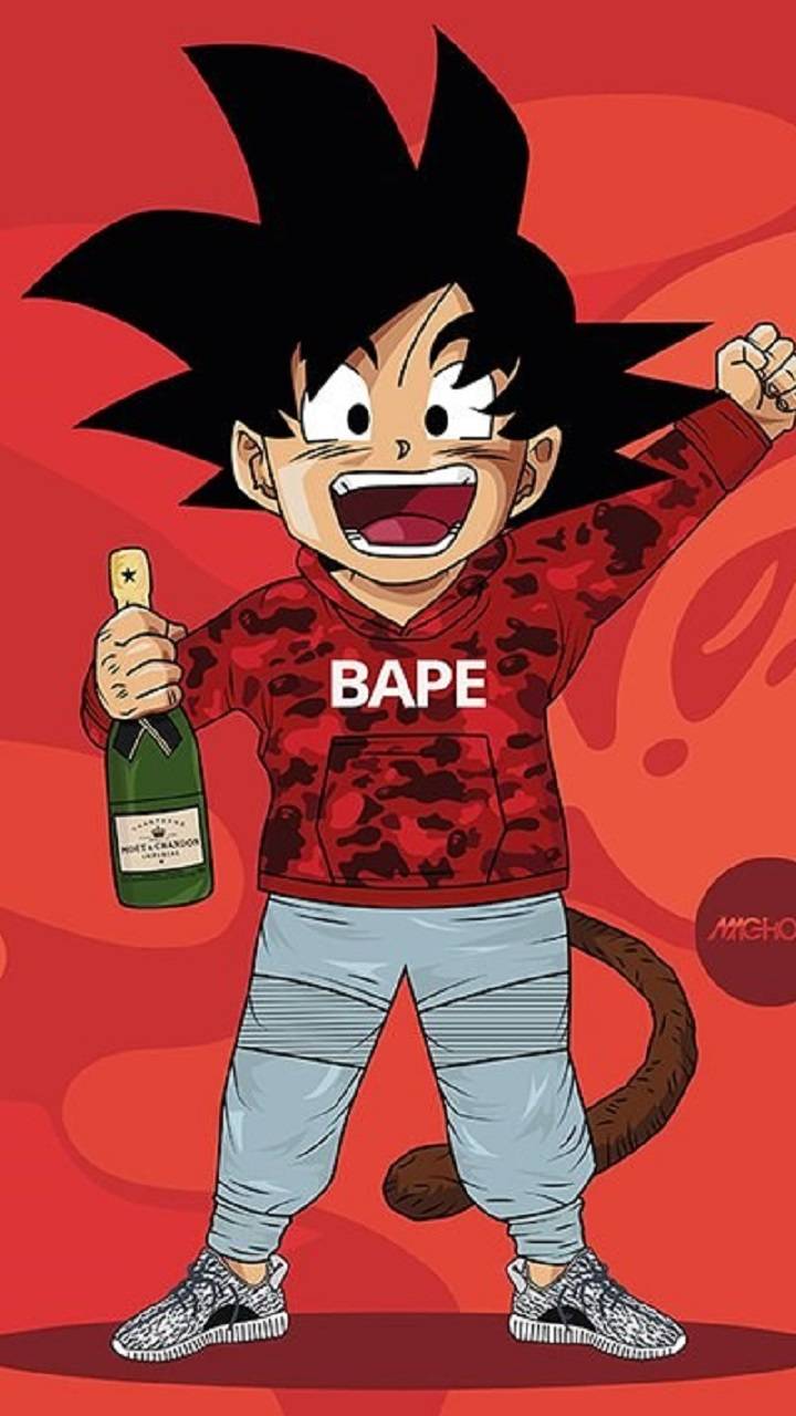 Goku Bape Wallpapers By Skyboymom • Zedge™ - Goku Bape - HD Wallpaper 