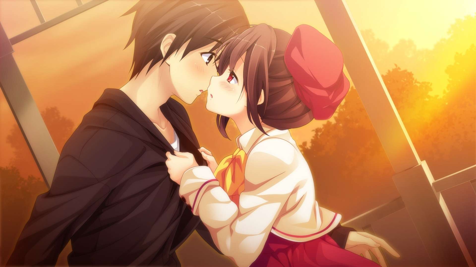 Anime Girl Kiss Boy - 1920x1080 Wallpaper Anime Girl Kiss Boy - 1920x1080 Wallpaper