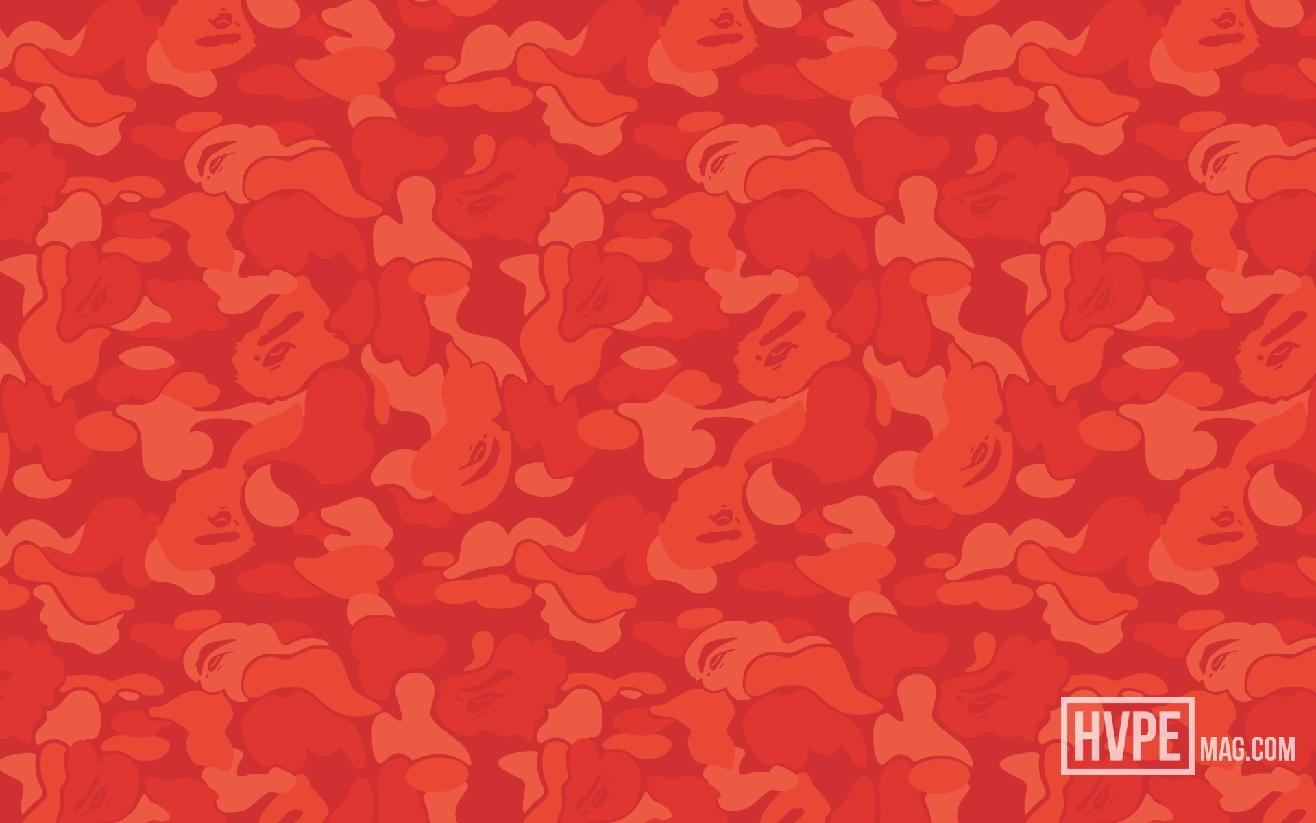 Bape Red Camo Wallpaper - Aape Wallpaper Black Camo - HD Wallpaper 