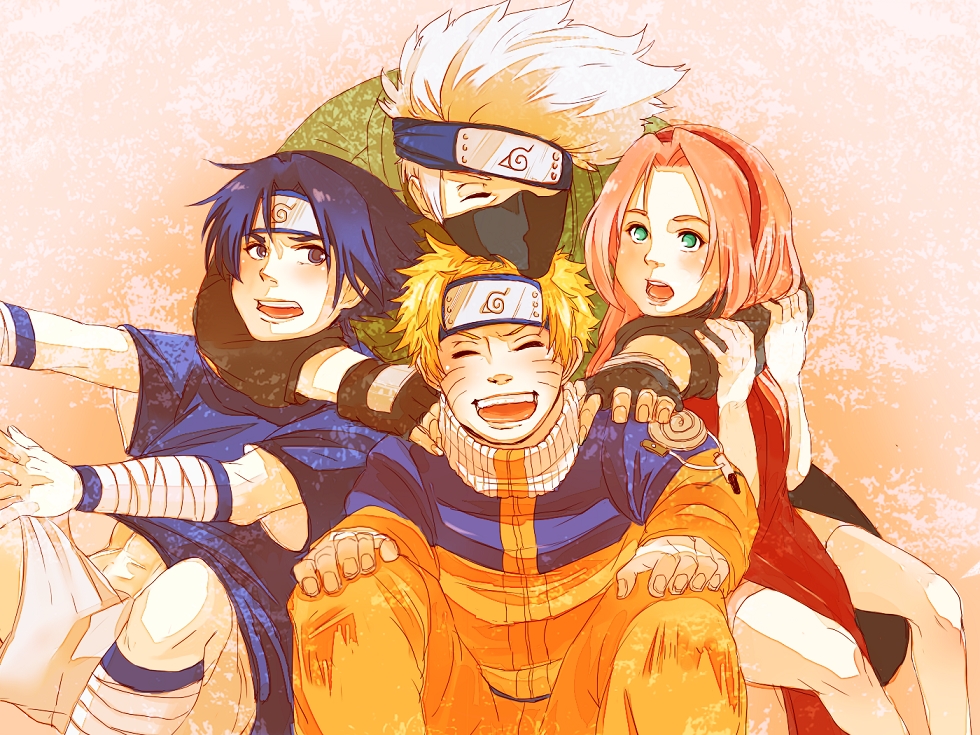 Naruto Anime - Sakura Sasuke Et Naruto - HD Wallpaper 