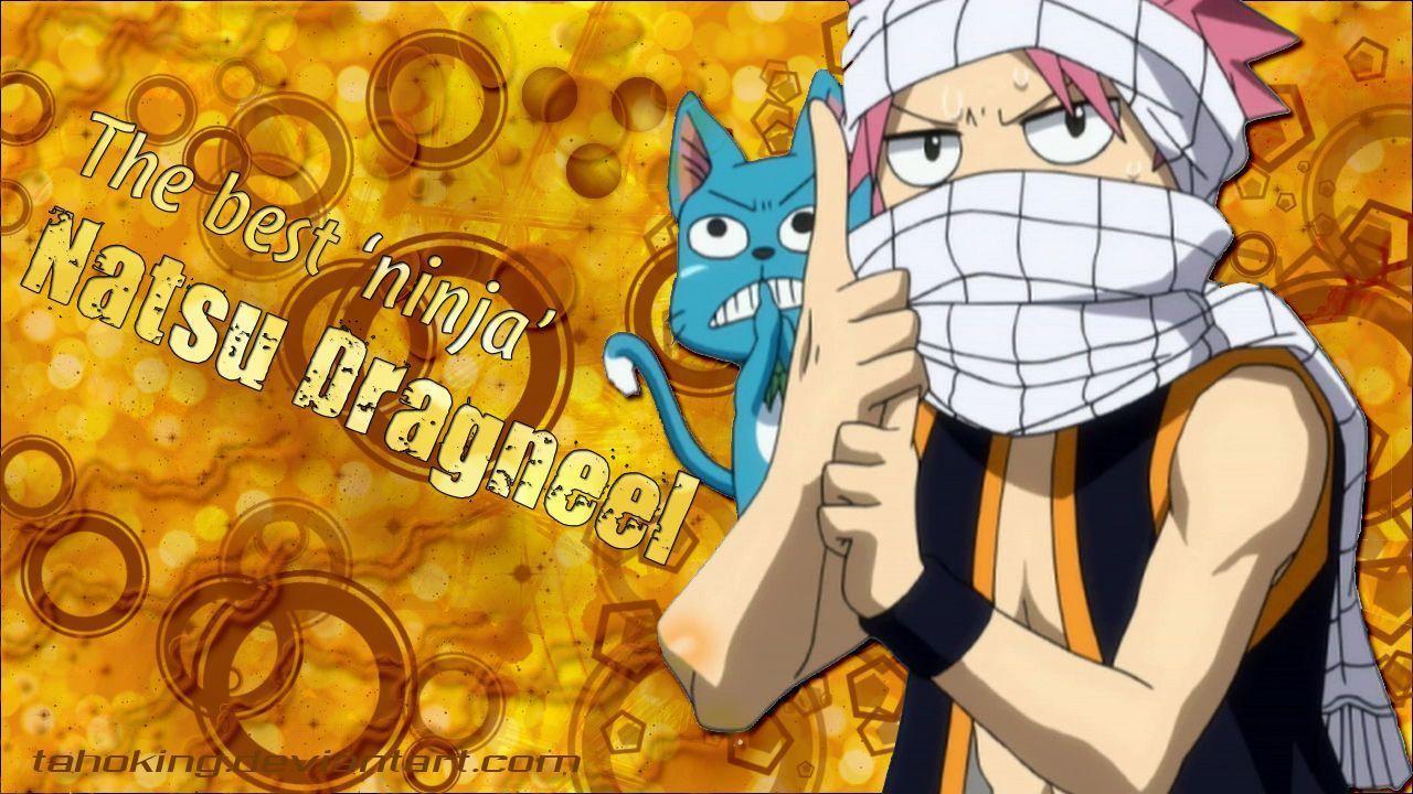 Fairy Tail Natsu Wallpaper High Resolution On Wallpaper - Natsu Nin Nin Gif - HD Wallpaper 