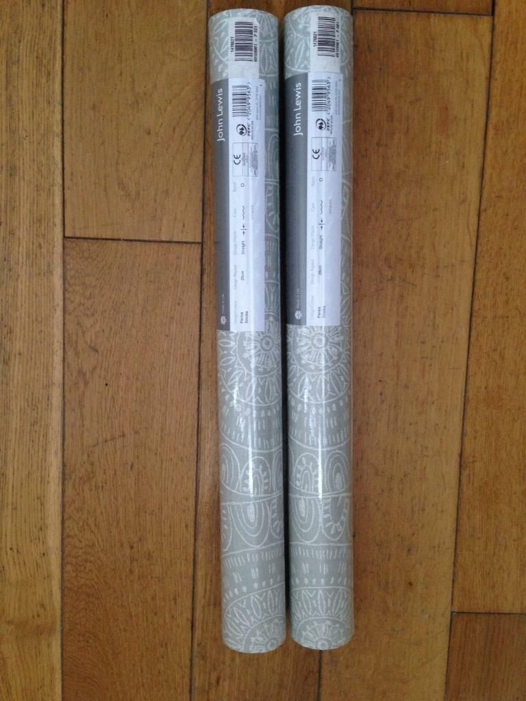John Lewis Persia Smoke Grey Wallpaper X 2 Rolls In Wood 768x1024