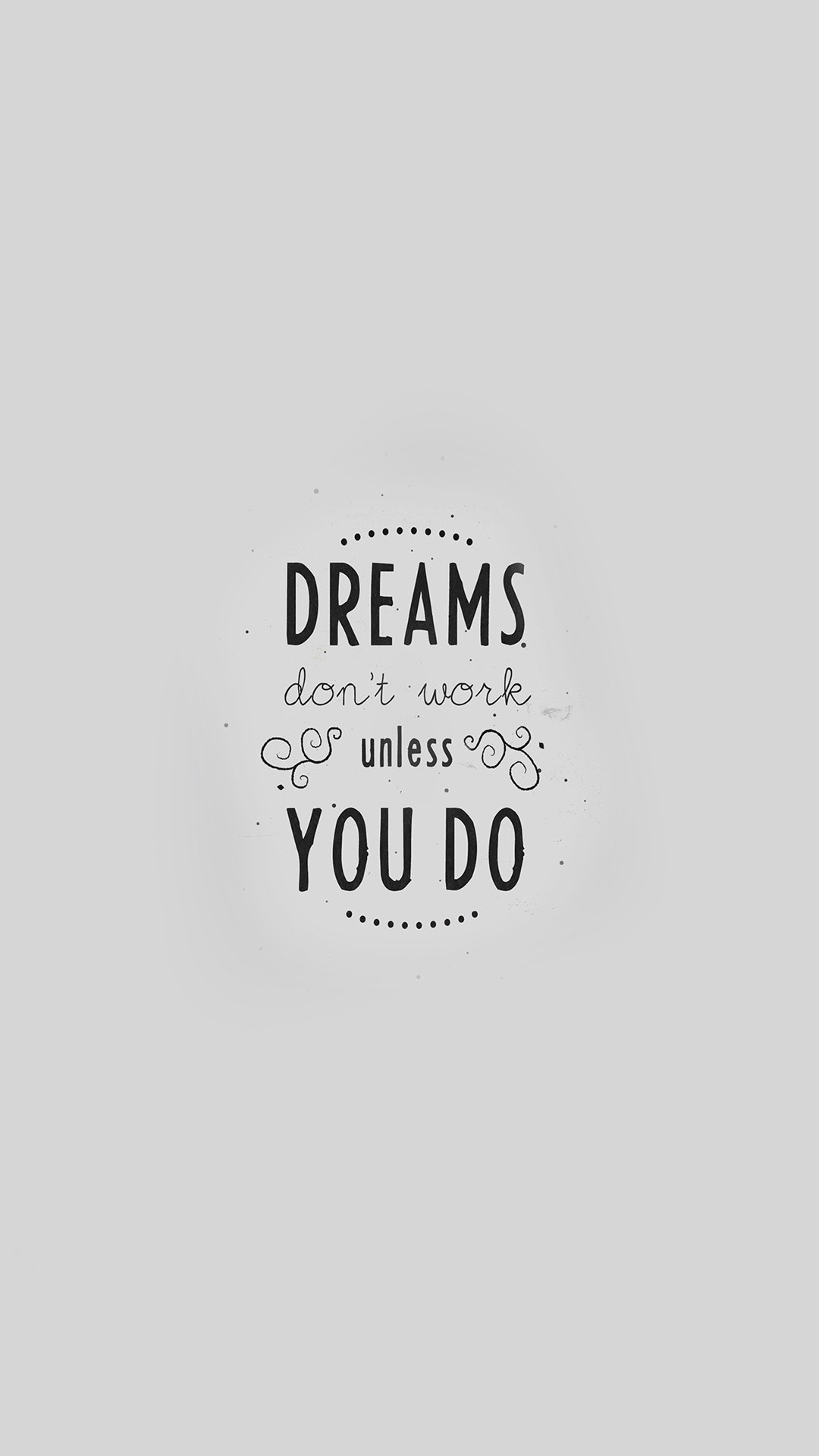 Home Decor Large Size Quote Dreams Dont Work Minimal - Graphics - HD Wallpaper 