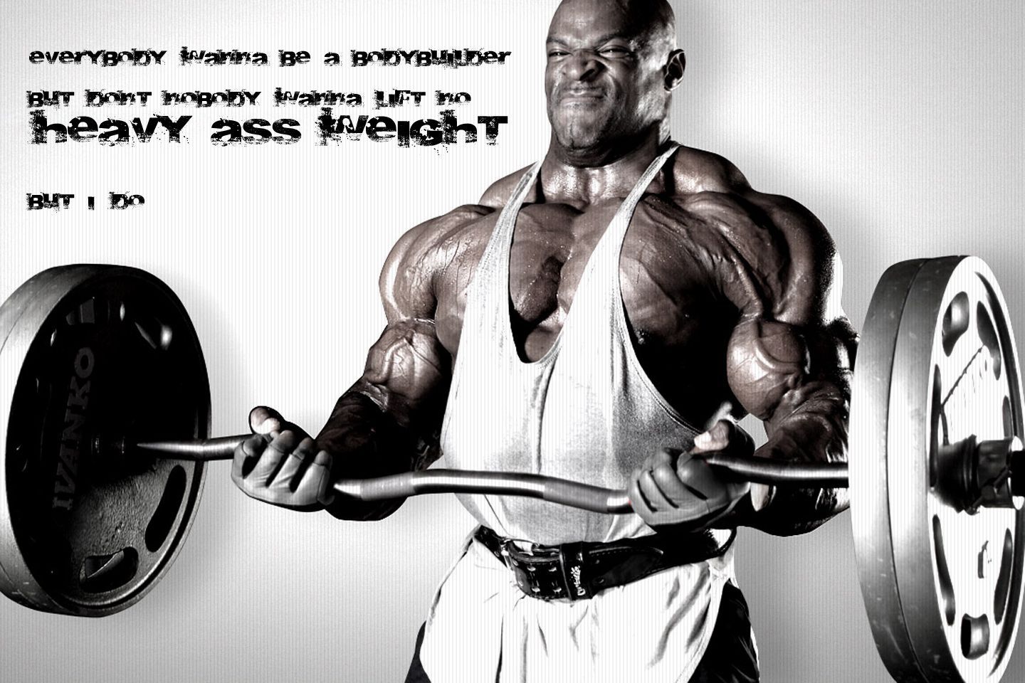 Bodybuilding High Resolution Wallpaper Desktop Download - Ronnie Coleman Gym Motivation - HD Wallpaper 