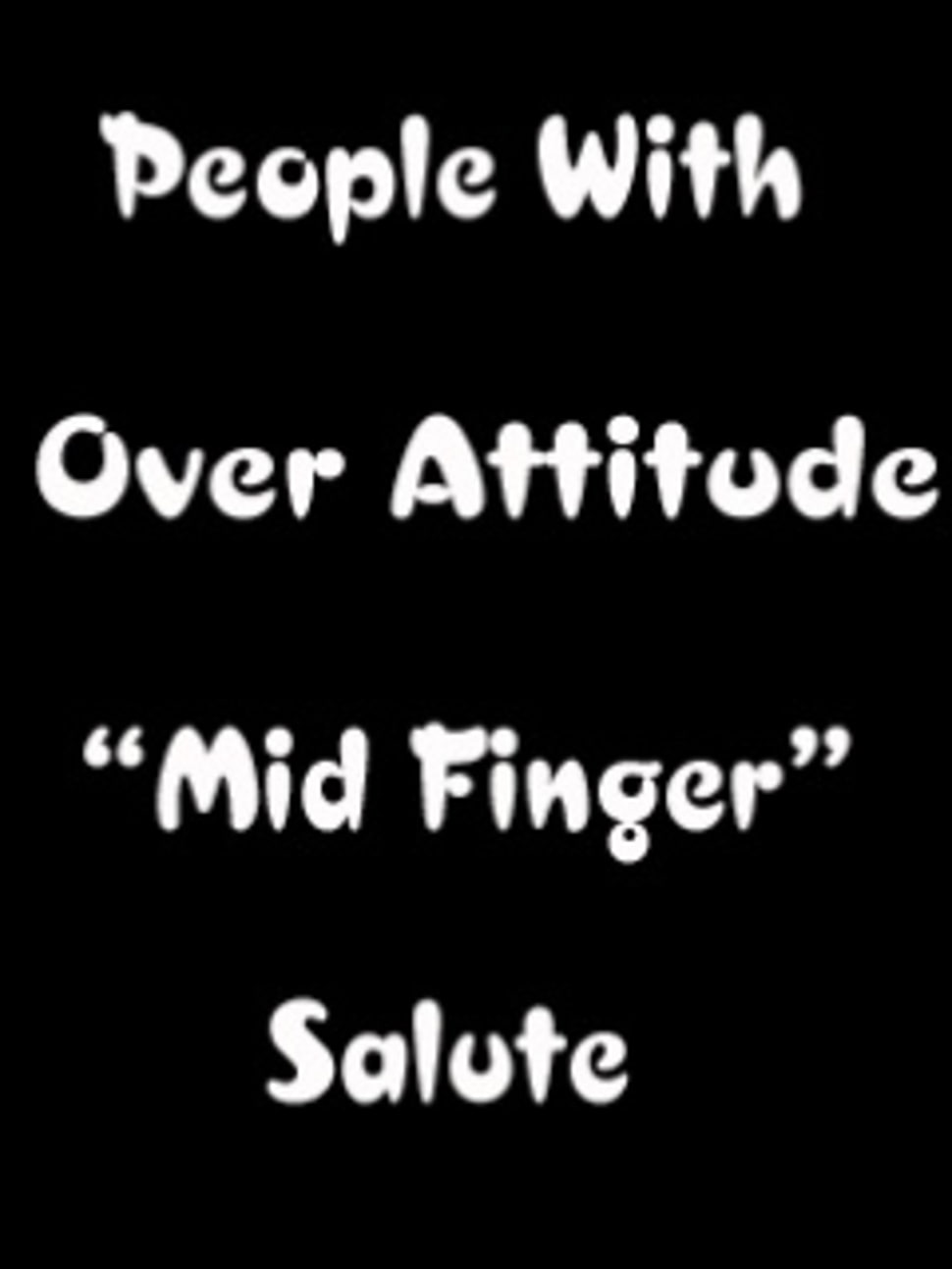 Over Attitude Mid Finger - Mid Finger - HD Wallpaper 