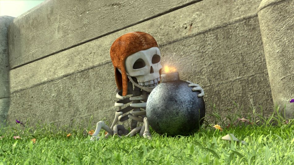 Clash Of Clan Skeleton - Clash Of Clans Animasyon - HD Wallpaper 