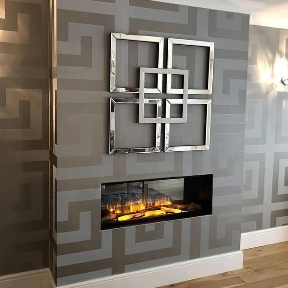 Versace Greek Key Wallpaper Silver - HD Wallpaper 