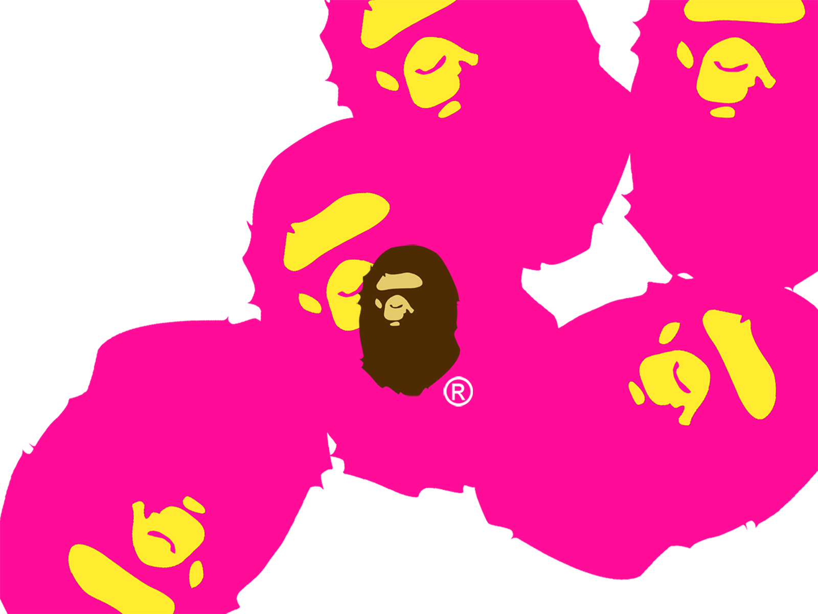 Collection Of Bape Wallpaper On Hdwallpapers - Pink Bape Wallpaper Computer - HD Wallpaper 