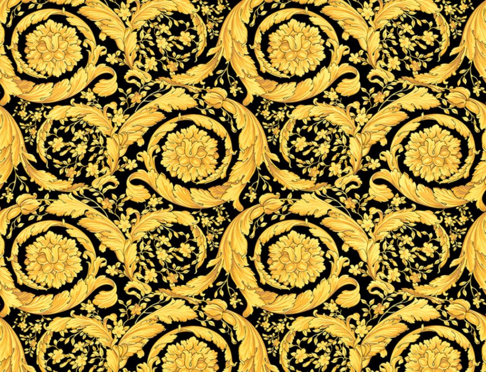 Sample Versace Home Barocco Flowers Luxury Wallpaper - Versace 壁紙 - HD Wallpaper 