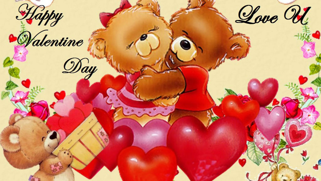 Romantic Valentines Day Wallpapers And Hd Images - Happy Valentine Day Bear - HD Wallpaper 