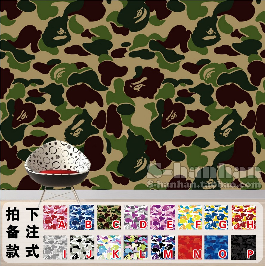 Bape Bedroom Dormitory Wallpaper Wallpaper Decorative - Bathing Ape Wallpaper Hd - HD Wallpaper 