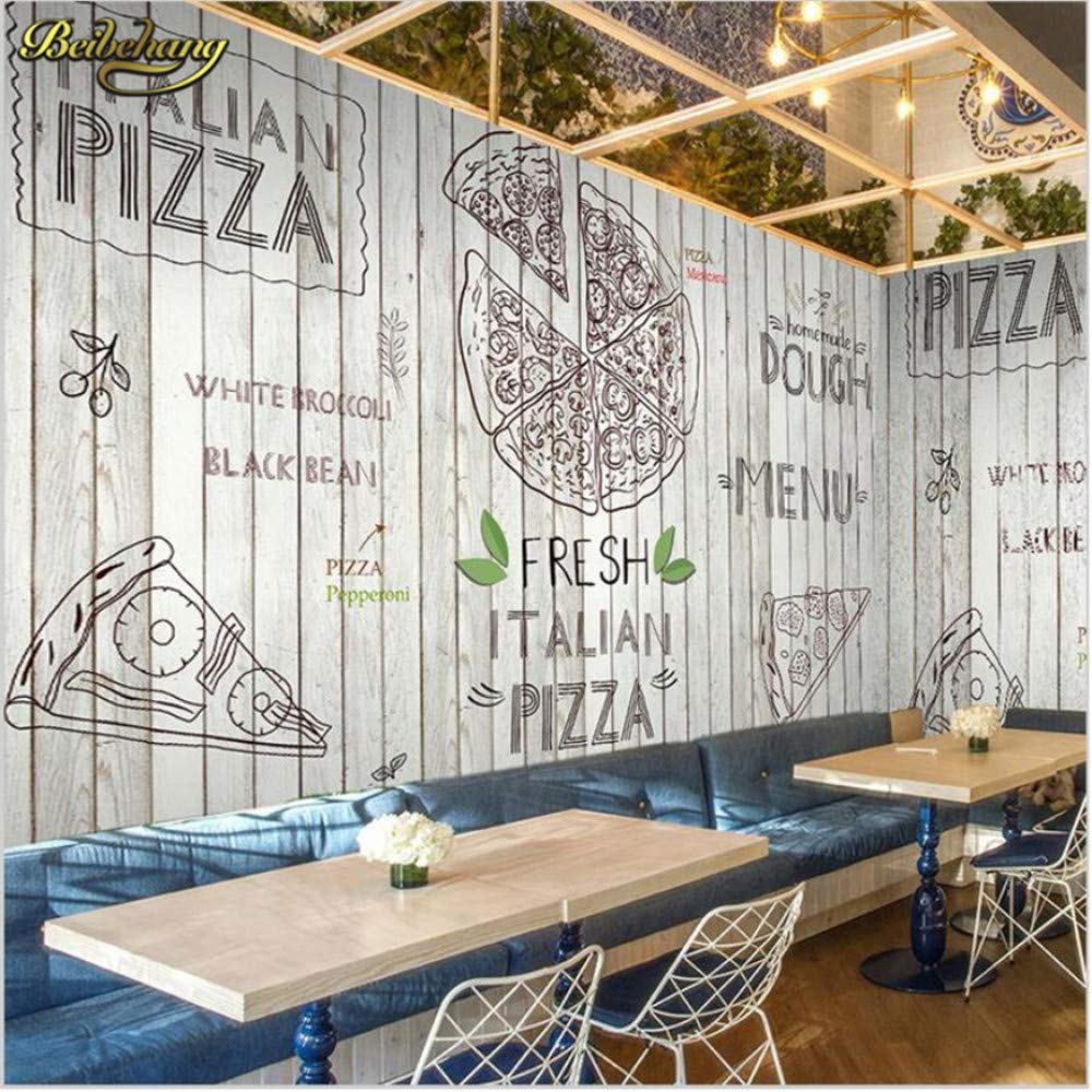 Western Style Pizza Restaurant Theme Pastel Wallpaper - Carta Da Parati Per Pizzeria - HD Wallpaper 