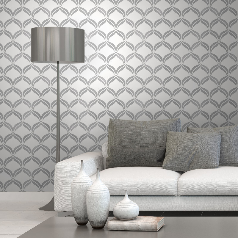 Silver And Gray Living Room - HD Wallpaper 