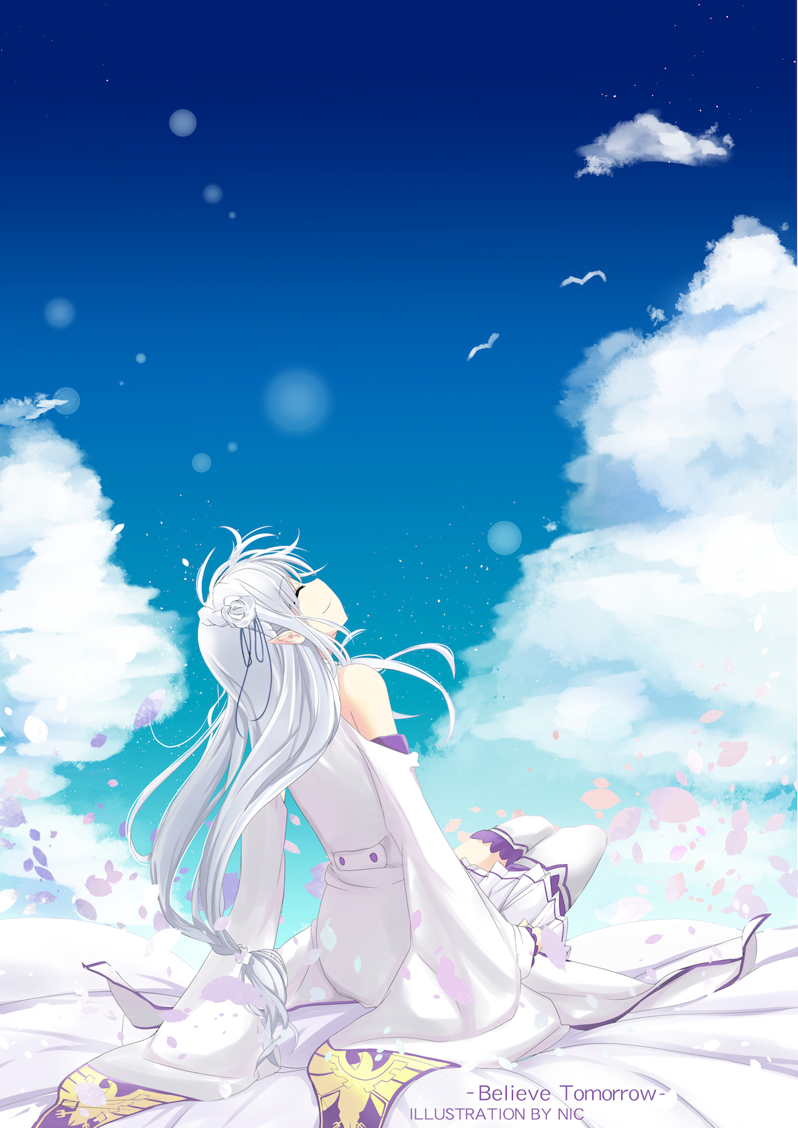Re Zero Wallpaper Emilia 1158x1637 Wallpaper Teahub Io