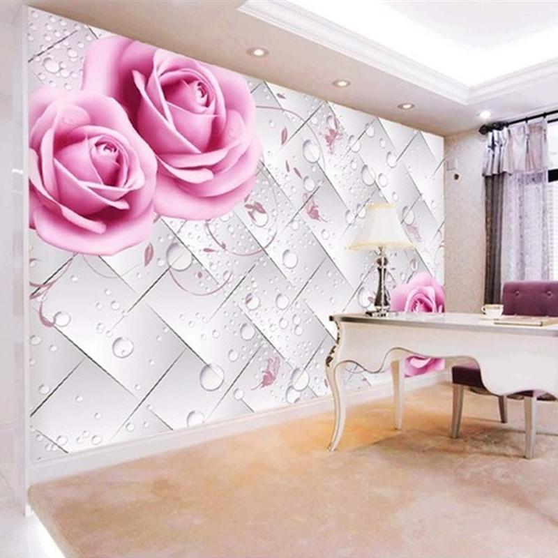 Bedroom Wallpaper Big Flowers - HD Wallpaper 