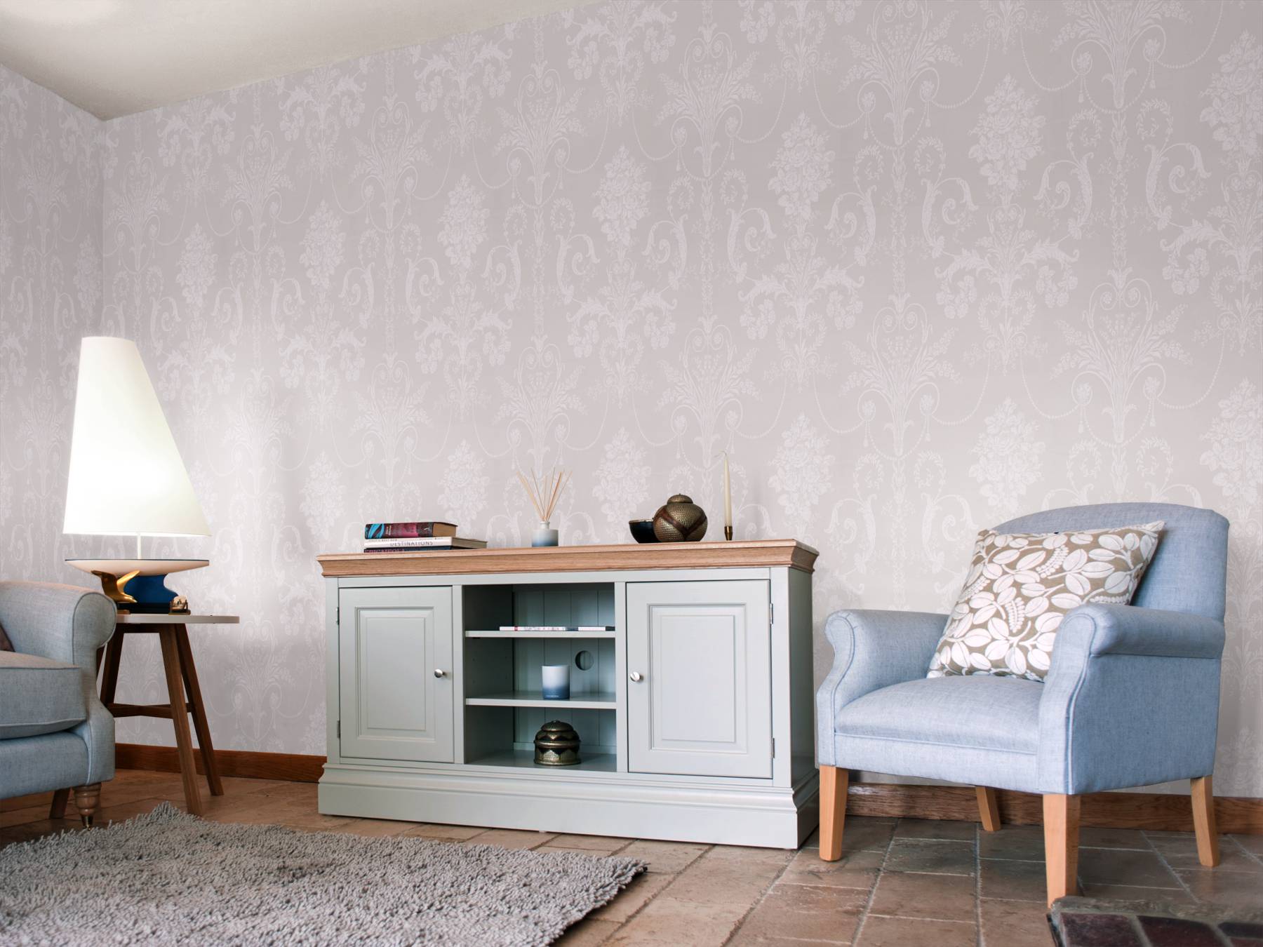 Josette Roomset Image - Laura Ashley Josette Dove Grey - HD Wallpaper 