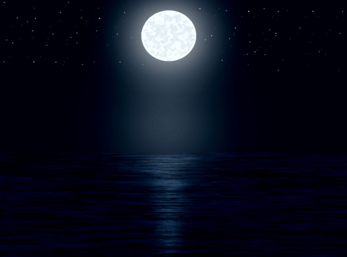 Sky Night Ocean Stars Moon Wallpaper Skies Sky Hd 169 - Moon - HD Wallpaper 