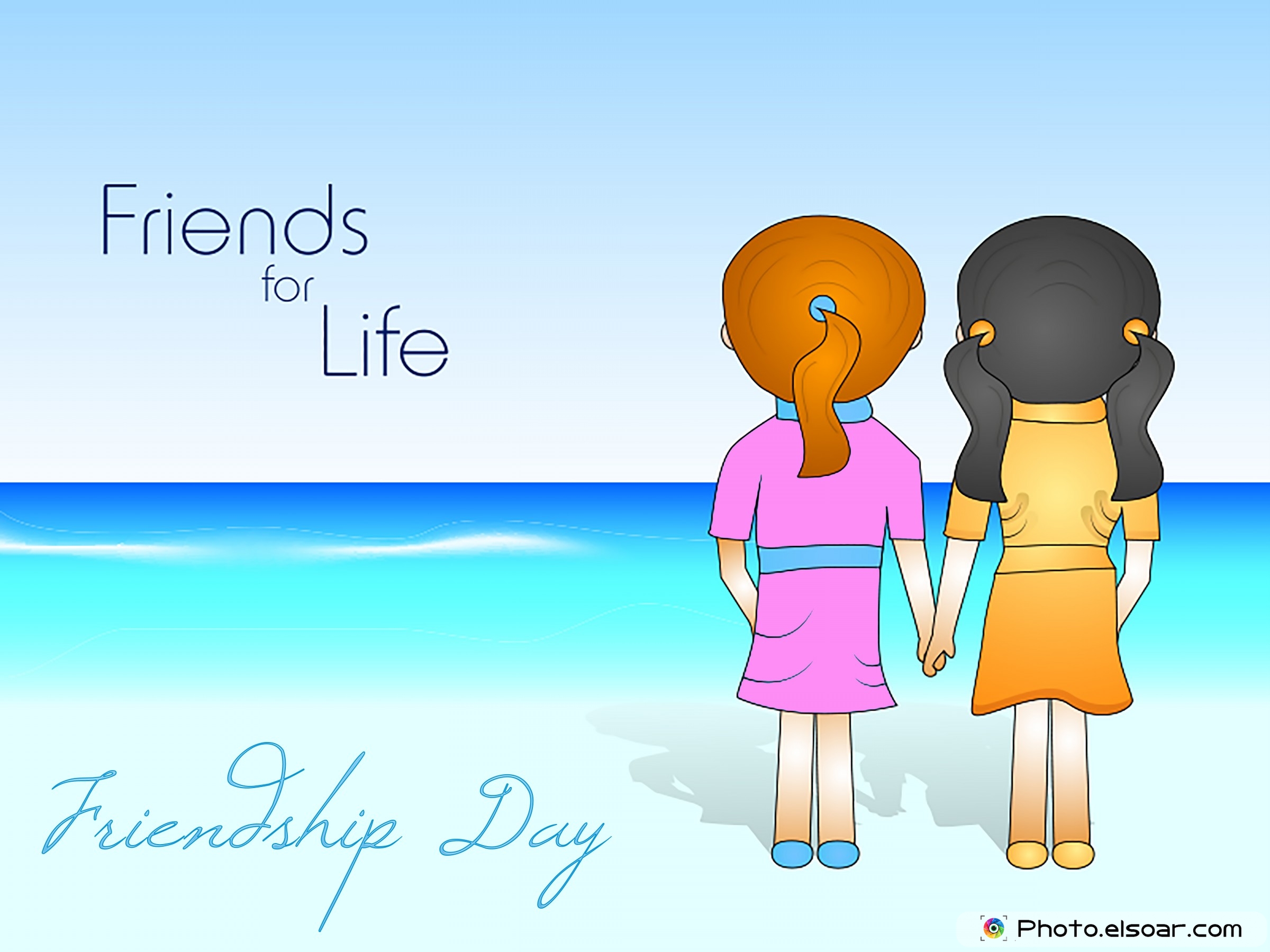 Happy Friendship Day Friends For Life - HD Wallpaper 