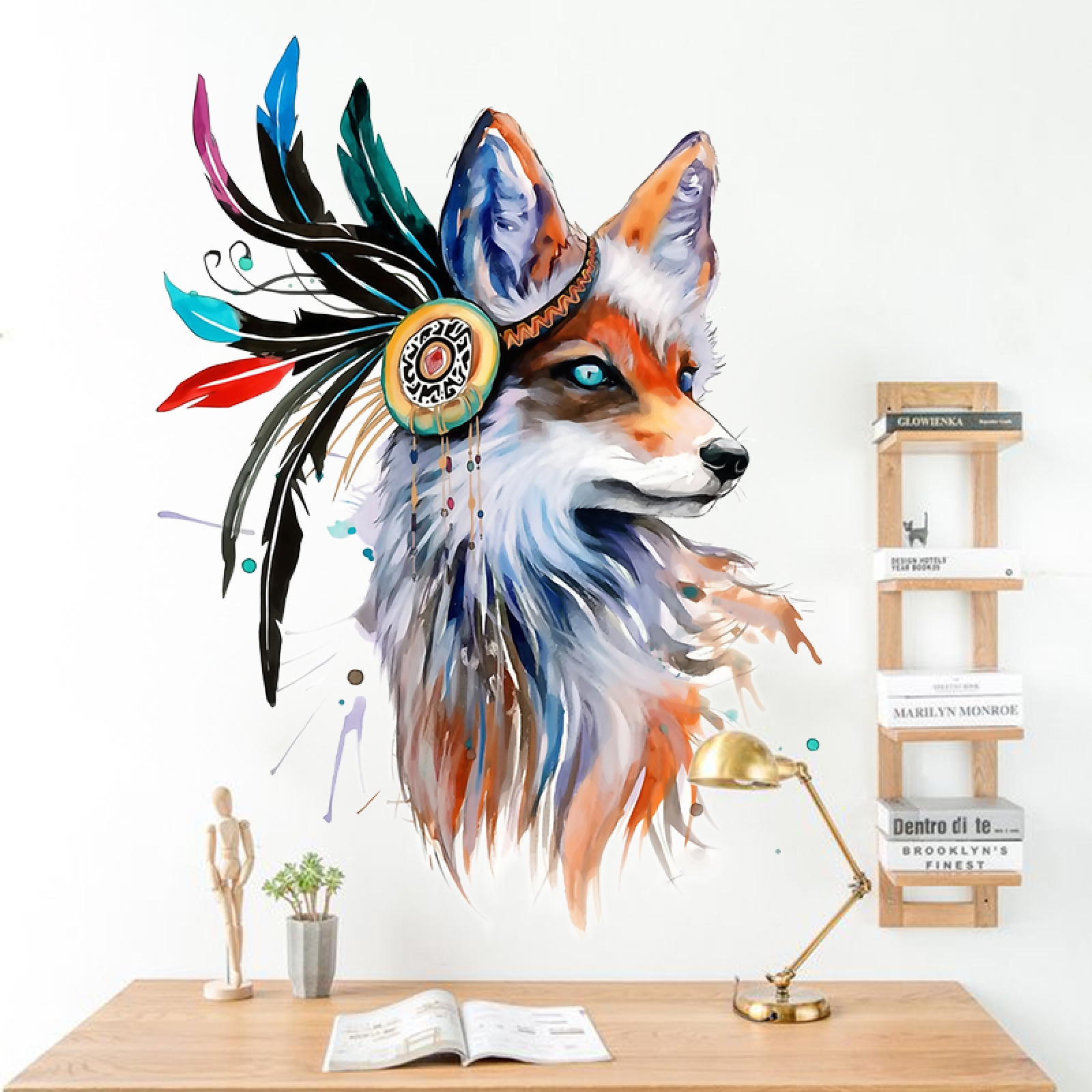 Wolf Wall Decals - HD Wallpaper 